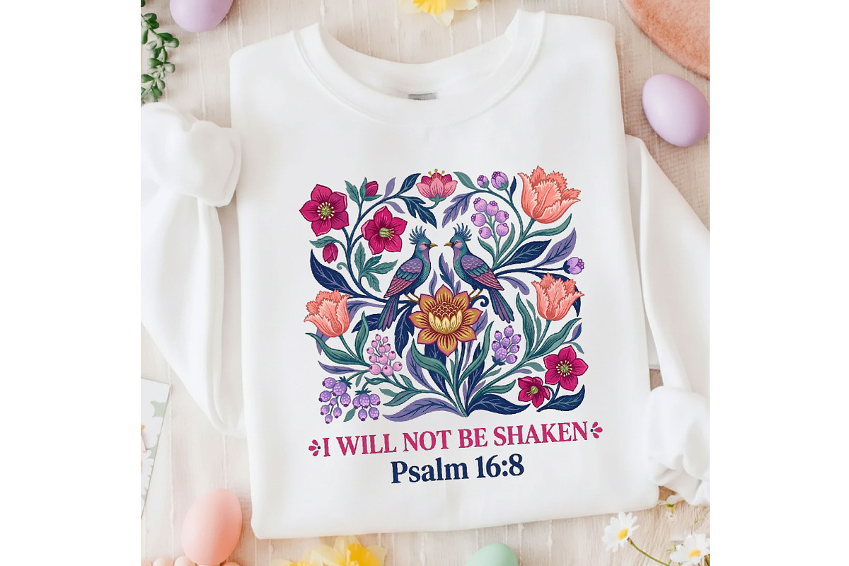 Religious Floral Inspirational Quote, a Seasonal Illustration by Designking (Photo 4 of 5)