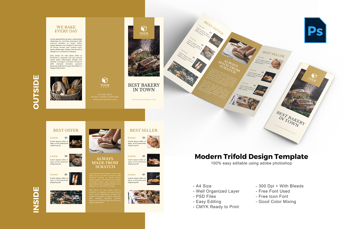 SALE | 36 BUNDLE TRIFOLD BROCHURE, a Brochure Template by rivatxfz (Photo 22 of 37)