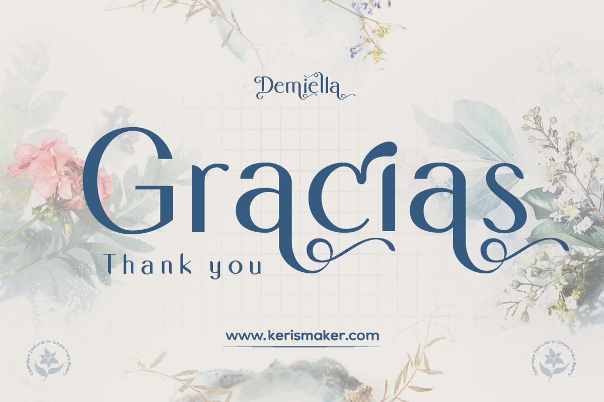 Demiella, a Sans Serif Font by kerismaker (Photo 12 of 12)