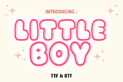 Little Boy - Baby Font Types, a Font by KiddoGlyphs Studio (Thumbnail 1 of 3)