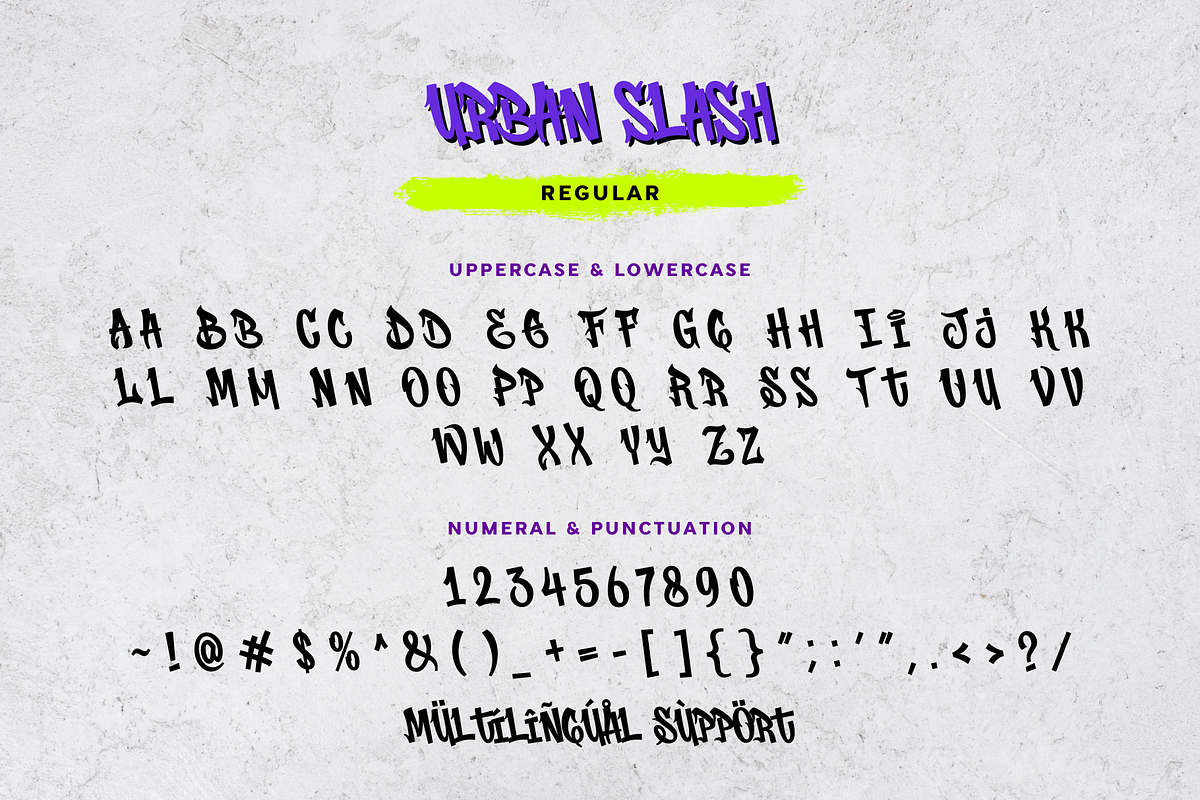Urban Slash - Graffity Font, a Blackletter Font by Sronstudio (Photo 13 of 15)