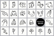 Winter Doodles set, an Object Illustration by Ekaterina Goncharova (Thumbnail 2 of 7)