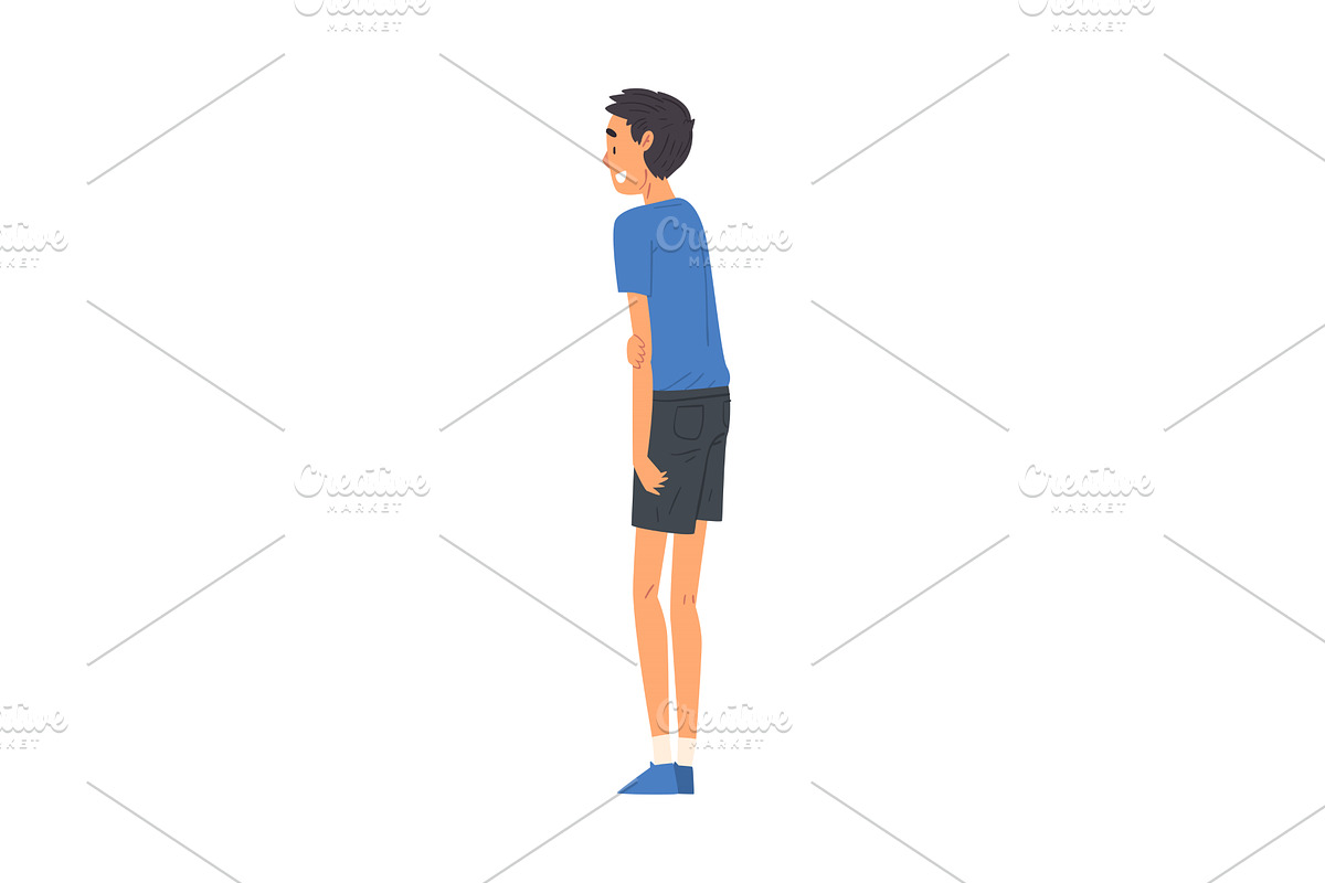 Young Man in Casual Clothes, a Person Illustration by TopVectors
