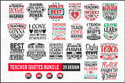 Teacher typographic quotes design., a Graphic by Uniquesvg99 (Thumbnail 1 of 21)