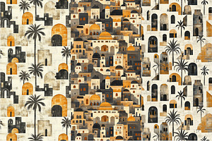 12 Ancient Jaipur Seamless Patterns