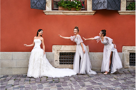 Beautiful bride and bridesmaids in, a Person Photo by Oleksandr Berezko