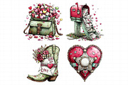 Western Valentine Clipart Bundle, an Illustration by Daily.Designs (Thumbnail 7 of 7)