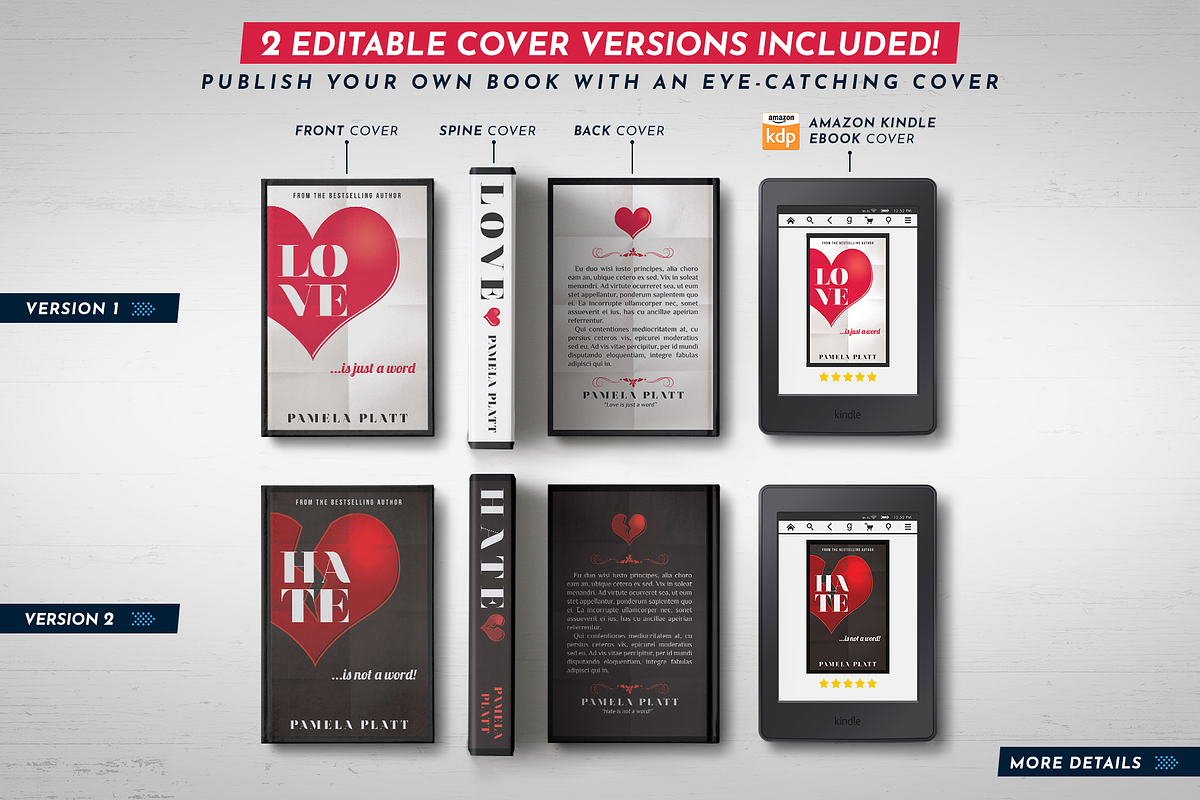 Book Cover Template 53, a Templates & Theme by Digital Goods (Photo 2 of 11)