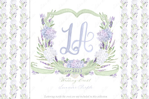 Lavender Wedding Family Crest DIY