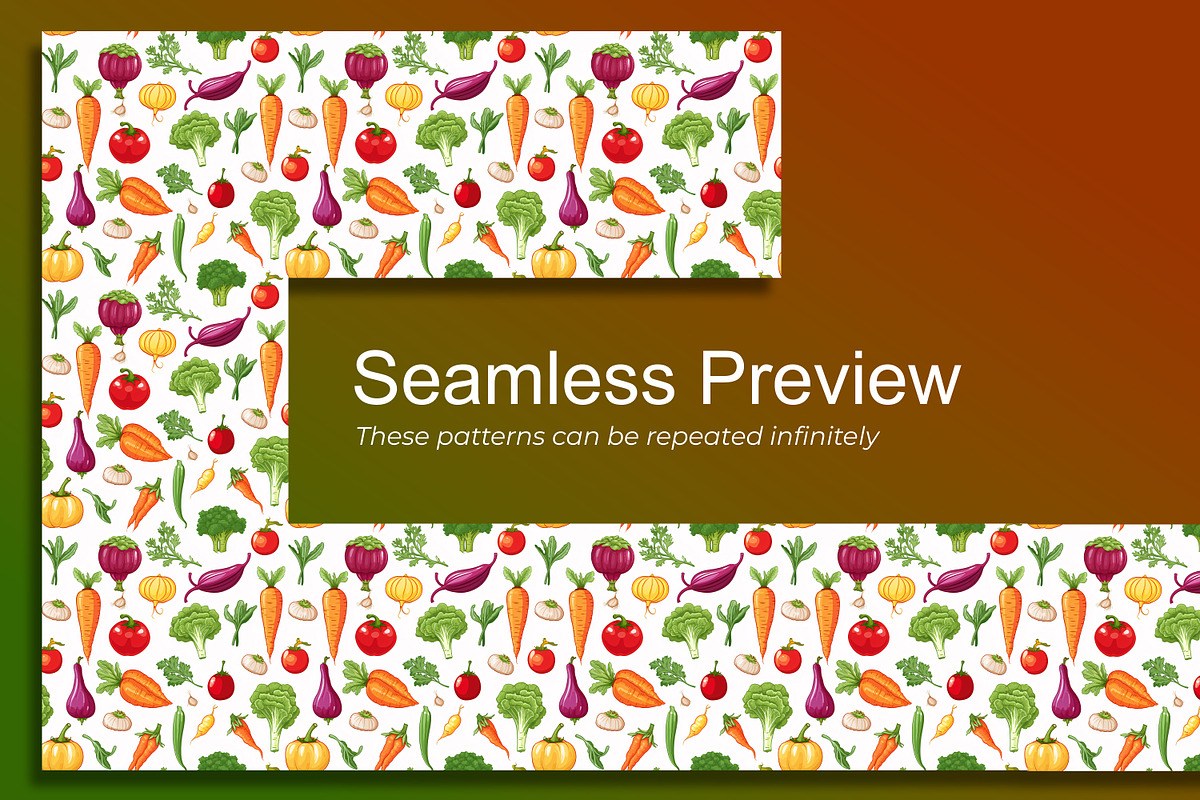 Vegetables Pattern, a Pattern Graphic by Forhadx5 (Photo 2 of 12)