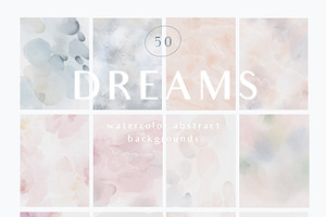 Watercolor Soft Abstract Background