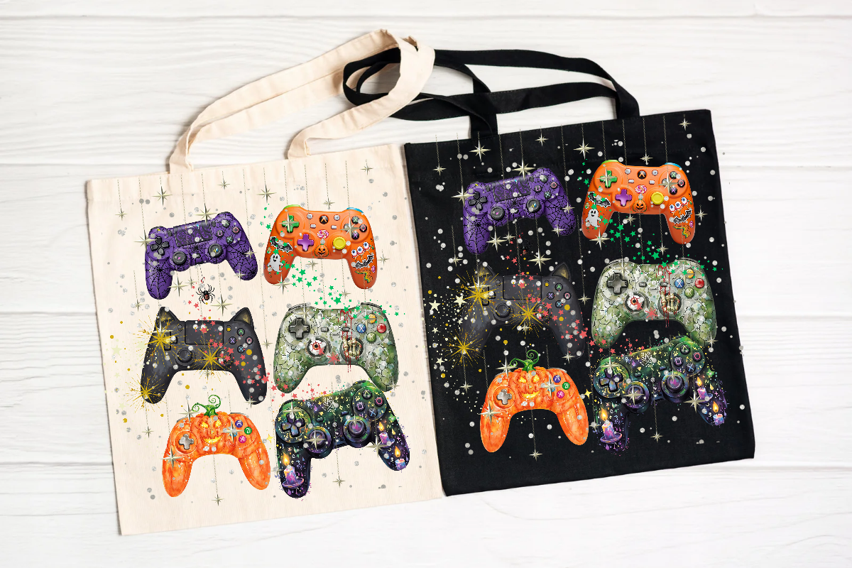 Retro Halloween Gaming Controller, a Sport Illustration by Stickera Hub (Photo 2 of 5)