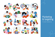Marketing & targeting concept set, a Work Illustration by Good Studio (Thumbnail 1 of 4)