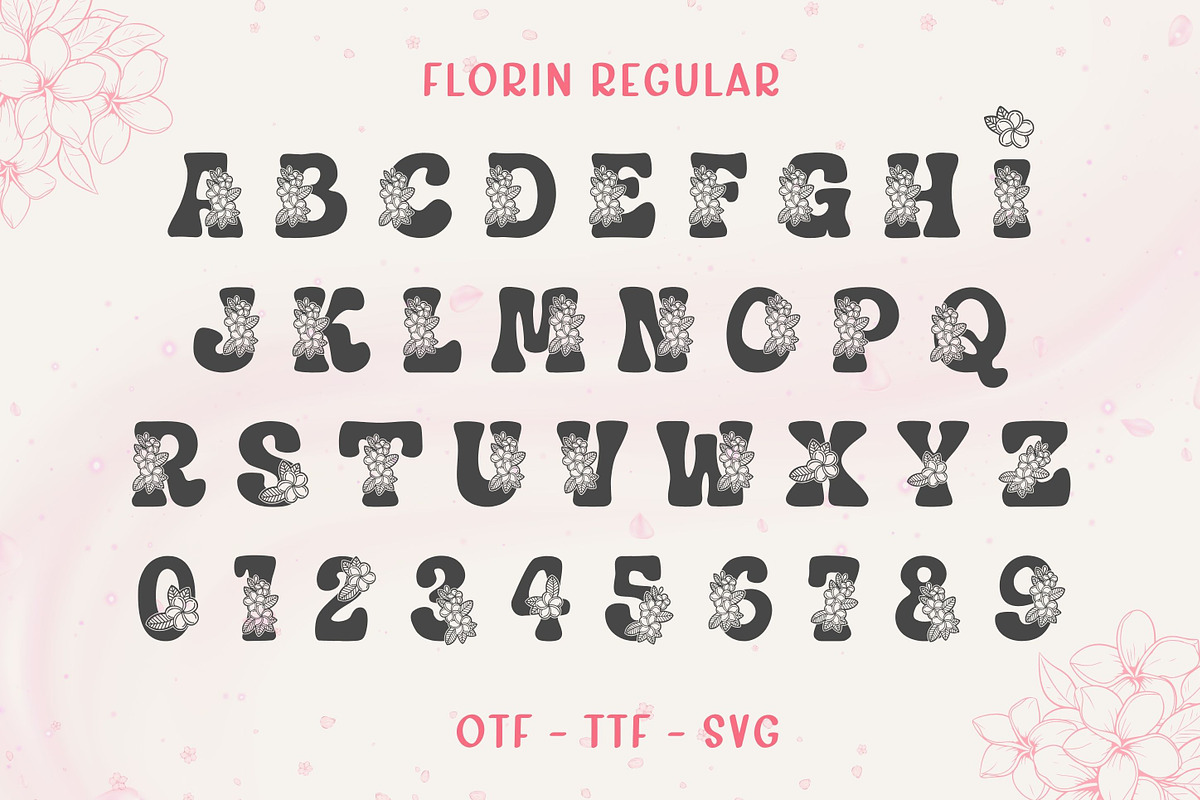 Florin - Floral Decor Font, a Symbol Font by AnningArts (Photo 7 of 8)