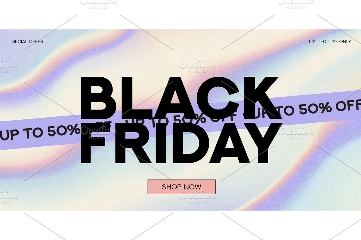 Black Friday sale banner concept, an Object Illustration by Andrey Yaroslavtsev