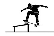 skateboard trick silhouettes showcas, an Illustration by Amazin_art (Thumbnail 21 of 31)