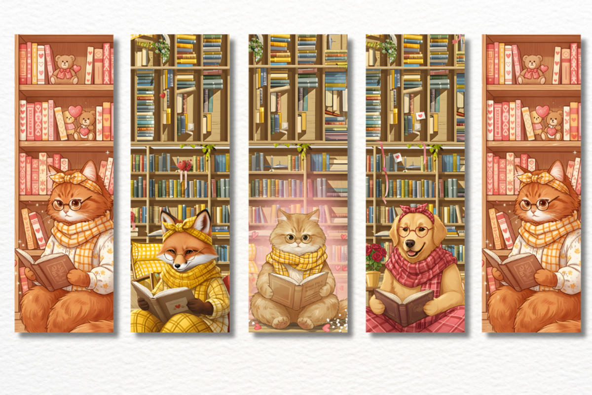 Valentine Bookmarks Png Bundle, a Graphic by Markicha Art (Photo 3 of 10)