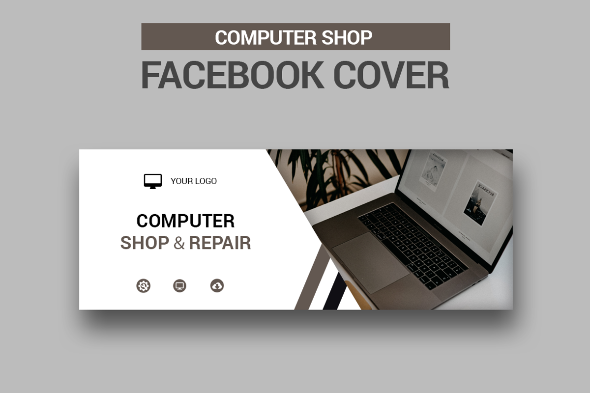 Computer Shop Facebook Cover - SK, a Social Media Template by UNIK Agency