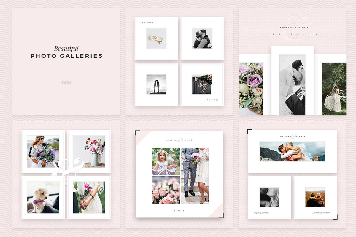 Elegant Wedding Templates, a Social Media Template by NordWood (Photo 9 of 10)