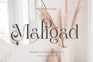 Maligad Modern Serif Typeface