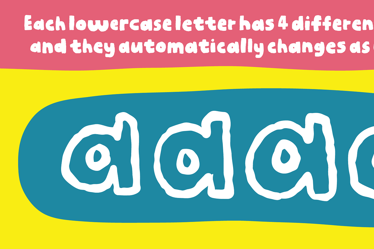 Yellow Day, a Handwritten Font by pizzadudedotdk (Photo 8 of 8)