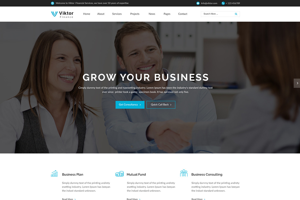 Viktor - WordPress Template, a WordPress Template by DigitalCenturySF (Photo 1 of 12)