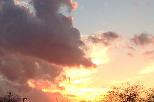 Miami Sunset Nature Photo, a Nature Photo by Godserv Designs