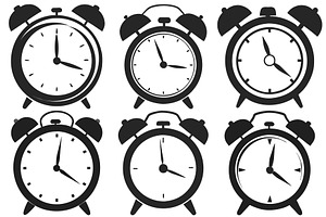 Alarm Clock Illustrations Showcasing, an Object Graphic by Billah Hub