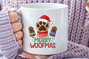 Merry Woofmas Dog Paws Sublimation, an Illustration by Black Bird Studio (Thumbnail 3 of 4)
