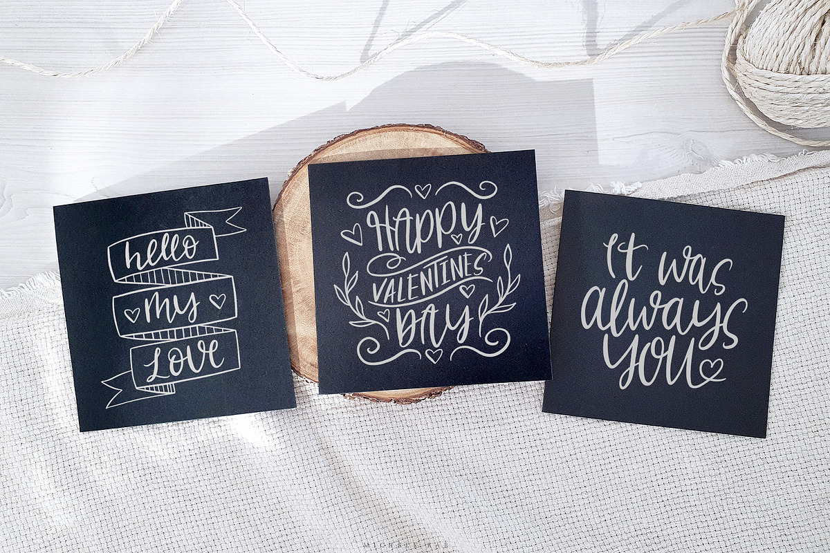 Handlettered Valentine's Love Quotes, an Illustration by Michèle Kae (Photo 6 of 10)