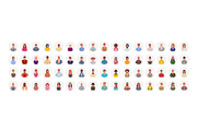 Set of diverse people avatars, a Person Illustration by Yayasya (Thumbnail 1 of 3)