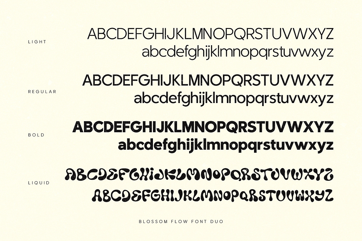 Blossom Flow - Font Duo, a Sans Serif Font by Ivan Rosenberg (Photo 6 of 15)