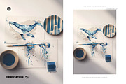 Two A5 Watercolor Paper Mockup, a Product Mockup by Custom Scene (Thumbnail 8 of 10)