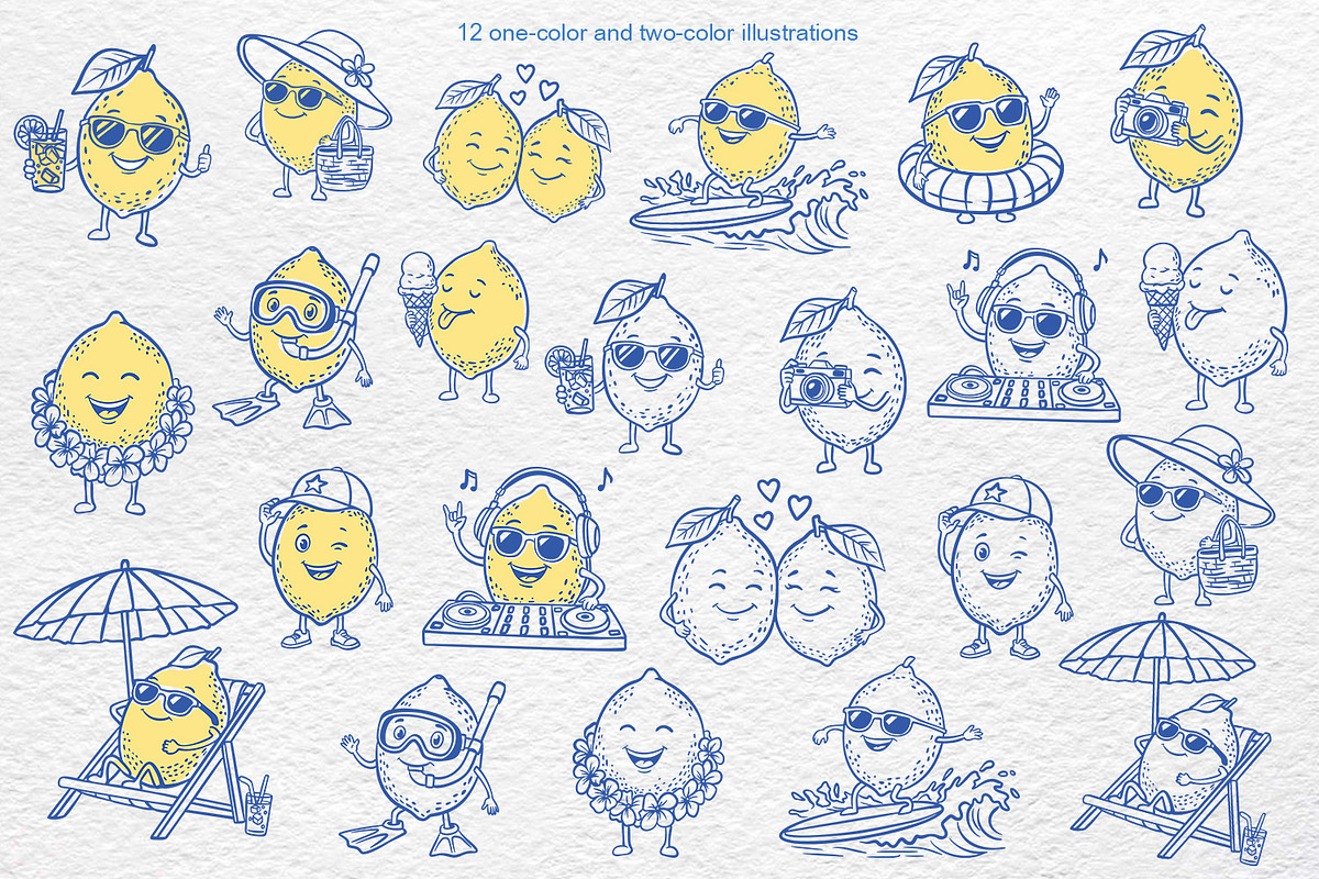 Whimsical Citrus Summer Clipart, an Object Graphic by Watercolor dreams (Photo 2 of 3)