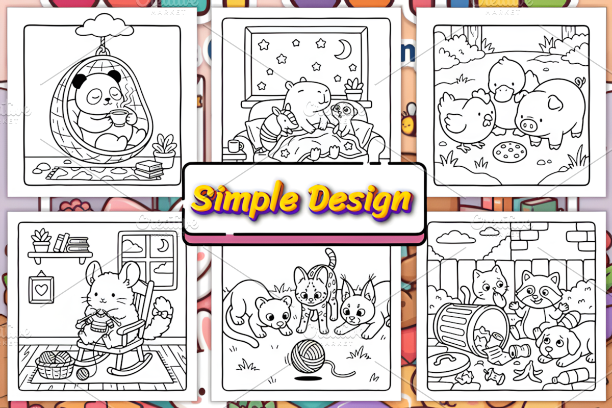 Cozy Cuties Cute & Comfy Coloring, an Animal Illustration by Coco Bloom (Photo 2 of 4)