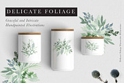 DELICATE FOLIAGE leaves greenery, an Illustration by Momo Studio (Thumbnail 4 of 15)