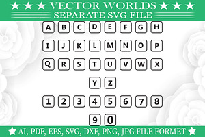 Alphabet Blocks SVG, Alphabet SVG, an Object Graphic by VectorWorlds