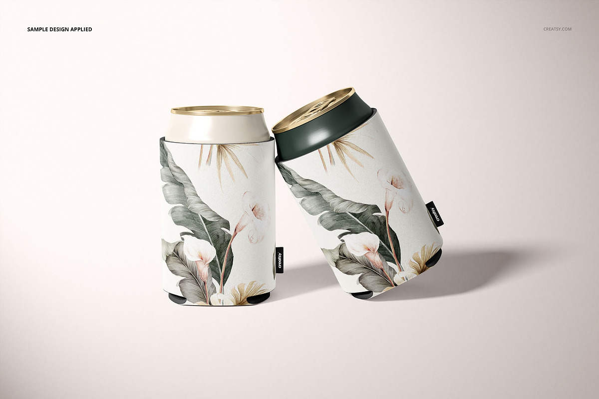 Neoprene Can Cooler Mockup Set, a Cups & Container Mockup by creatsy5 (Photo 11 of 15)
