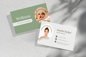 Wellness Business Card Template, a Business Card Template by WheelieMonkey