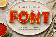 Premium Caviar Font, a Sans Serif Font by Handmadefont (Thumbnail 13 of 14)