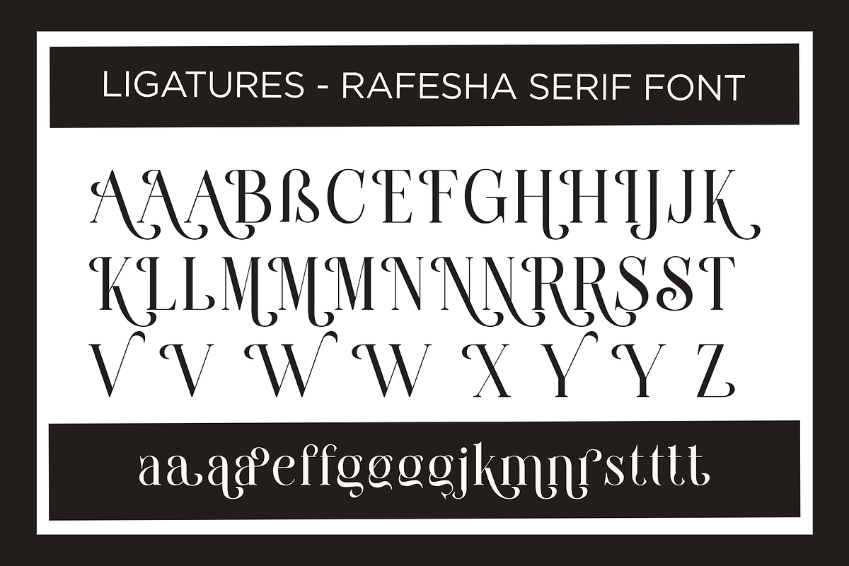 Rafesha Modern Serif Font, a Serif Font by Graphicxell (Photo 3 of 8)
