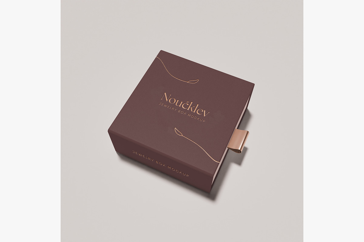 Jewelry box mockup, a Packaging Mockup by mockupocka (Photo 8 of 16)