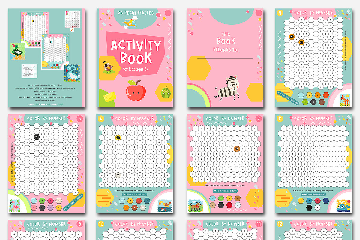 Practice Workbook for Kindergarten, an Education Illustration by Nursery Art (Photo 4 of 8)
