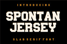 Spontan Jersey - Modern Jersey Font