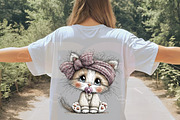 Whimsical Baby Kitten Clipart Bundle, a Transportation Illustration by Digital Artistic99 (Thumbnail 5 of 7)