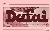 Qebica–Arabic Decorative Slab Serif, a Handwritten Font by MaikoHatta (Thumbnail 3 of 9)