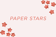 origami lucky paper stars, an Illustration by pinkdrinksoul (Thumbnail 1 of 8)