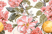 CHINOISERIE FRUITS Seamless Patterns, a Texture Illustration by RefinedFantasyStudio (Thumbnail 5 of 9)