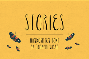 Stories Handwritten Condensed Font