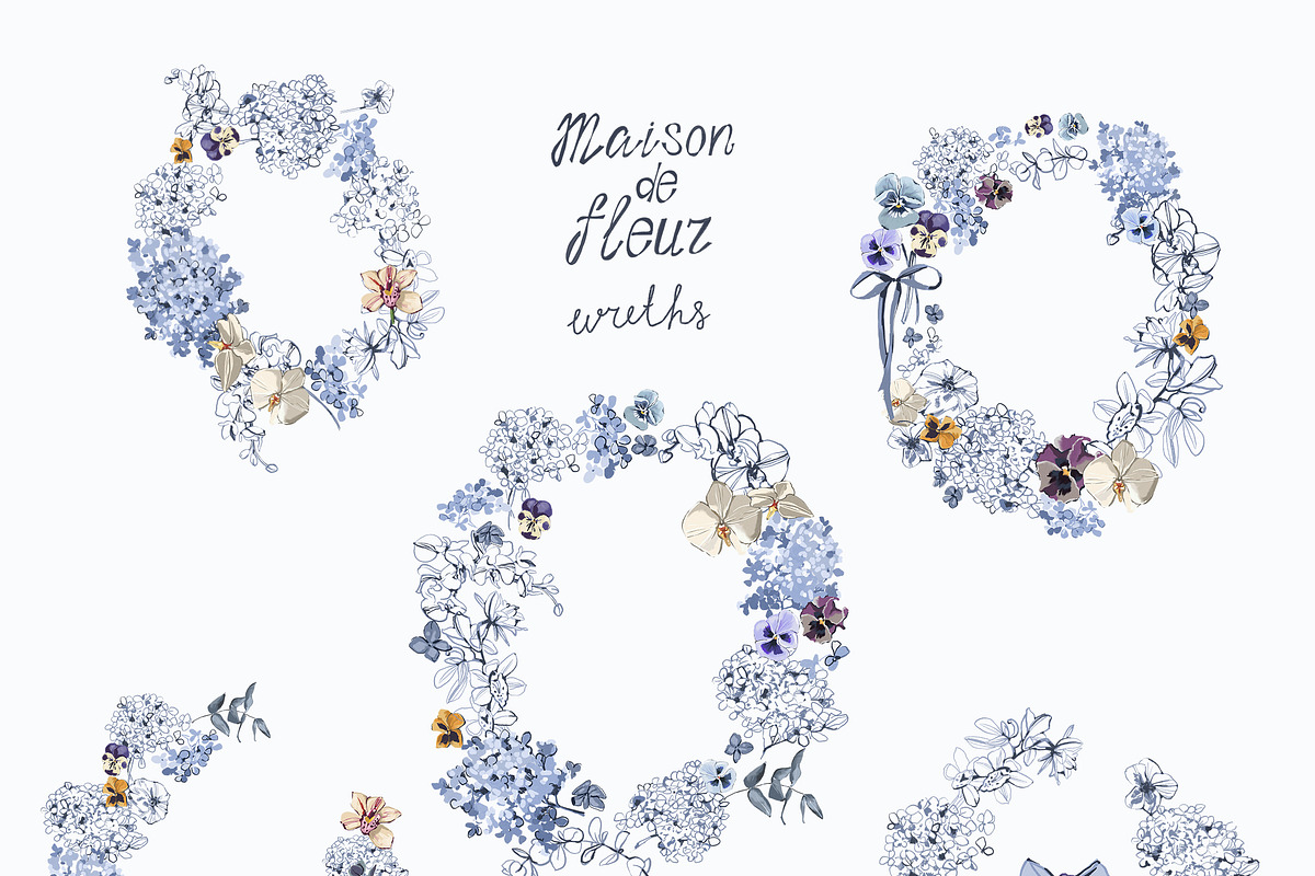 Cottage Core PNG Florals Bundle, a Decorative Illustration by whiteheartdesign (Photo 14 of 48)
